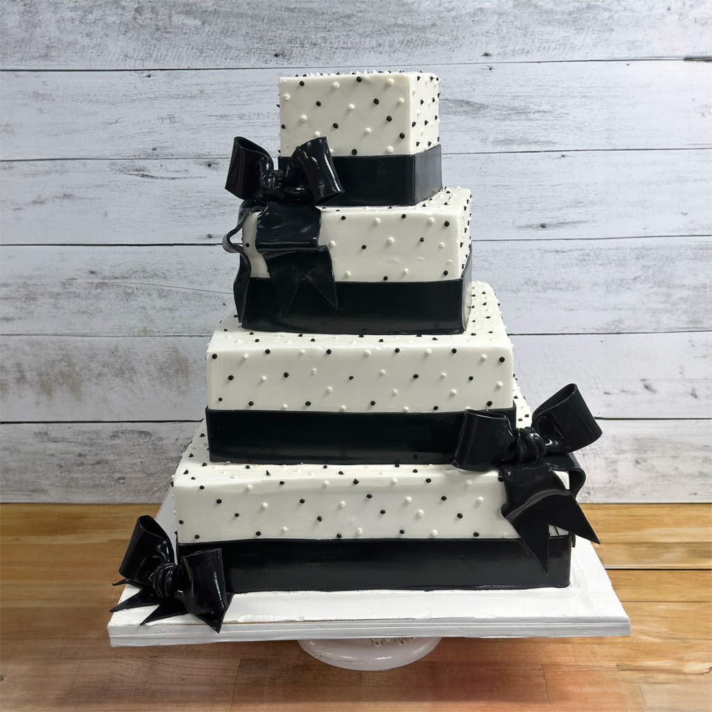 Square Celebration Wedding Cake Palermo Custom Cakes