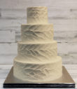 Rustic Stucco Wedding Cake