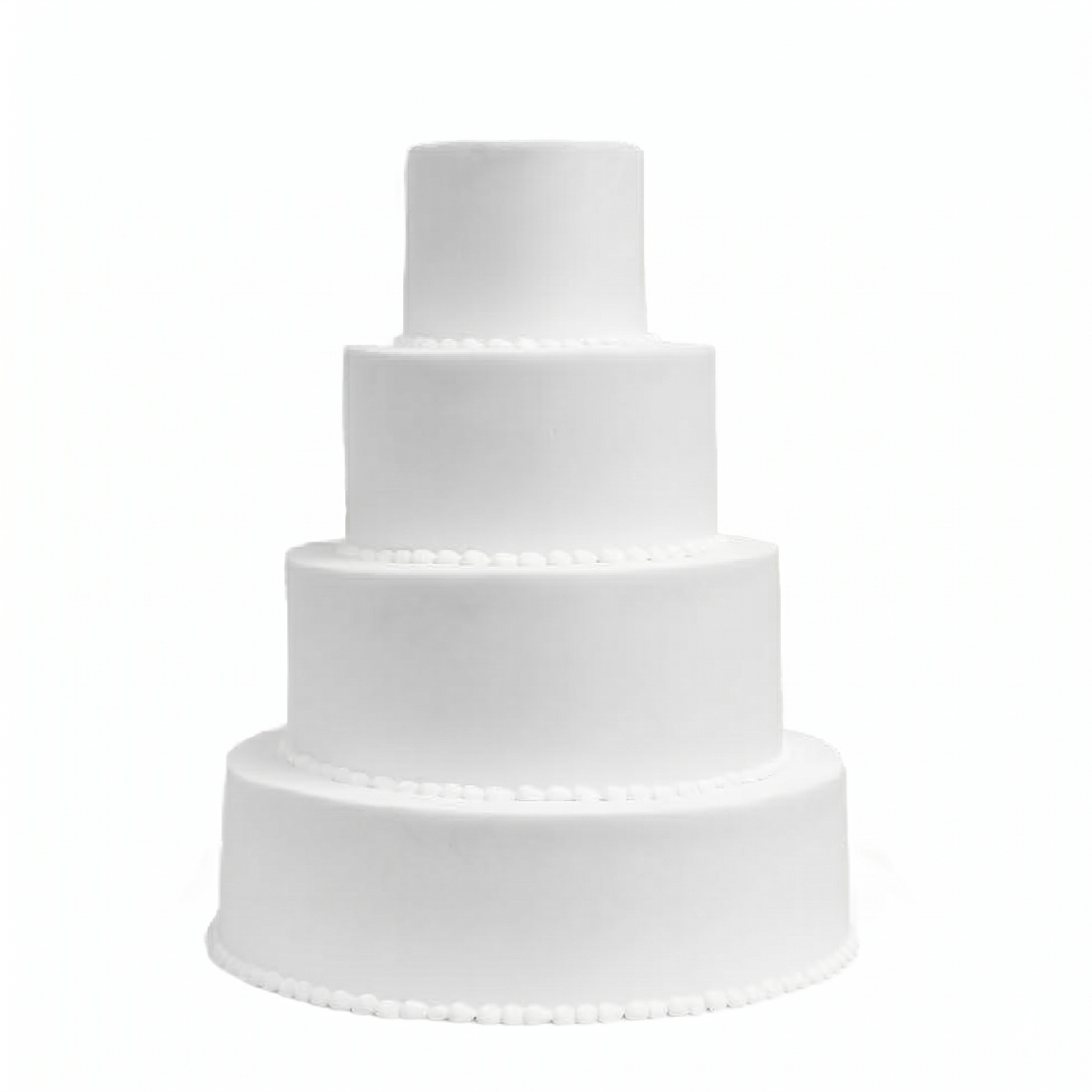 Simple White Wedding Cake