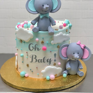 gender reveal cake