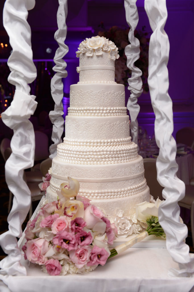 Regal Cream Wedding Cake Palermo Custom Cakes