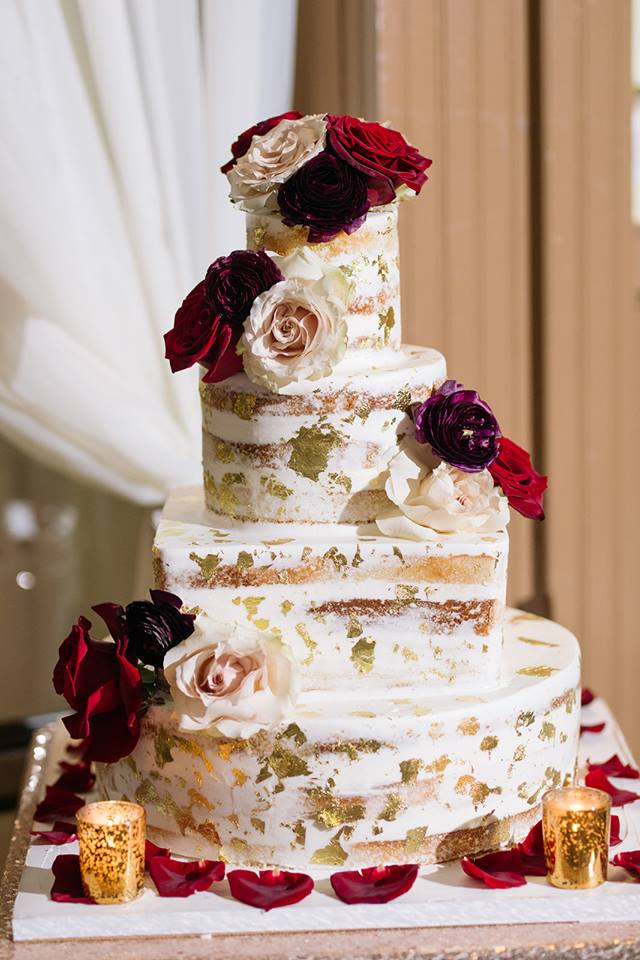 WC-0012 naked wedding cake