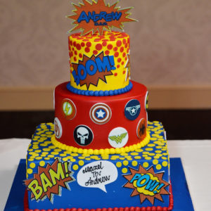 Superhero cake