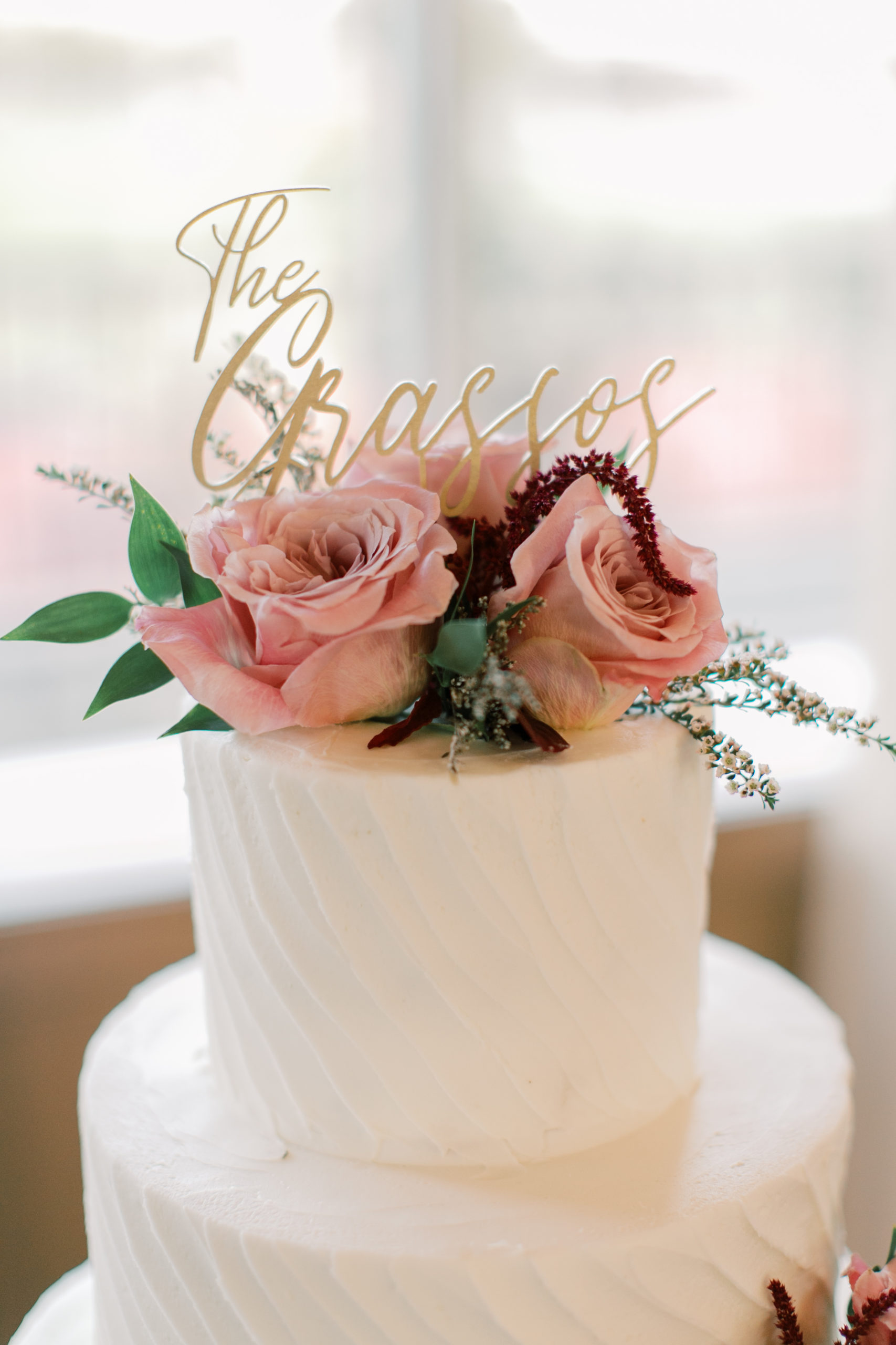 floral cake topper