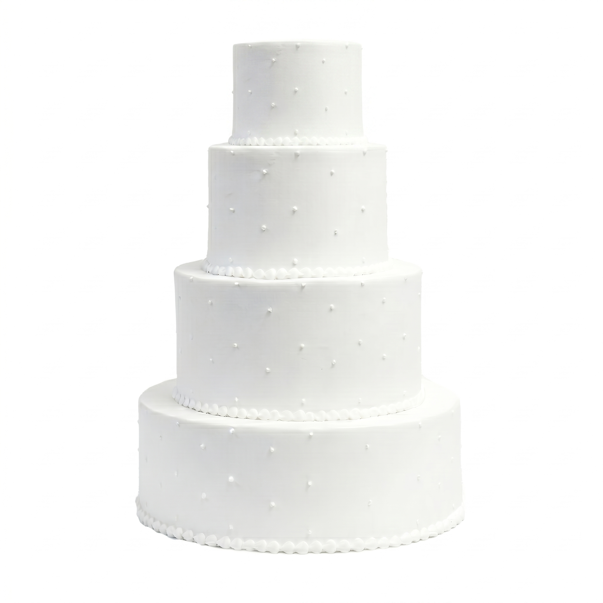Pin Dots White Wedding Cake