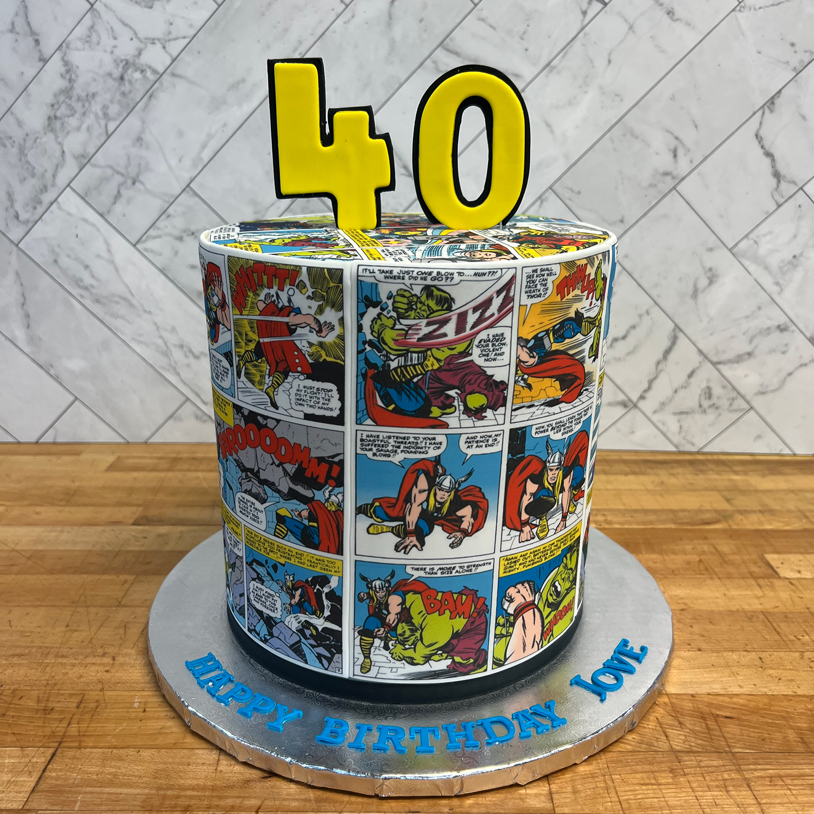 Comic Book Cake