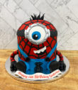 Spiderman Minion Cake