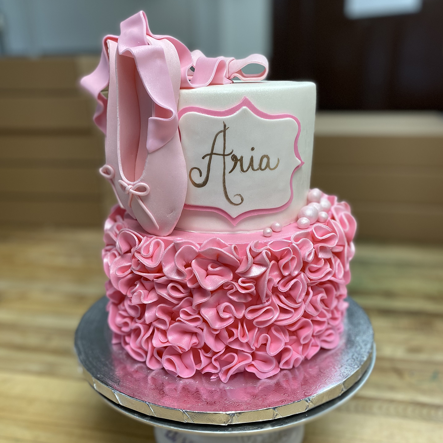 Pink Ruffles Baby Cake
