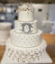 Elegant Mixed Tiers Wedding Cake