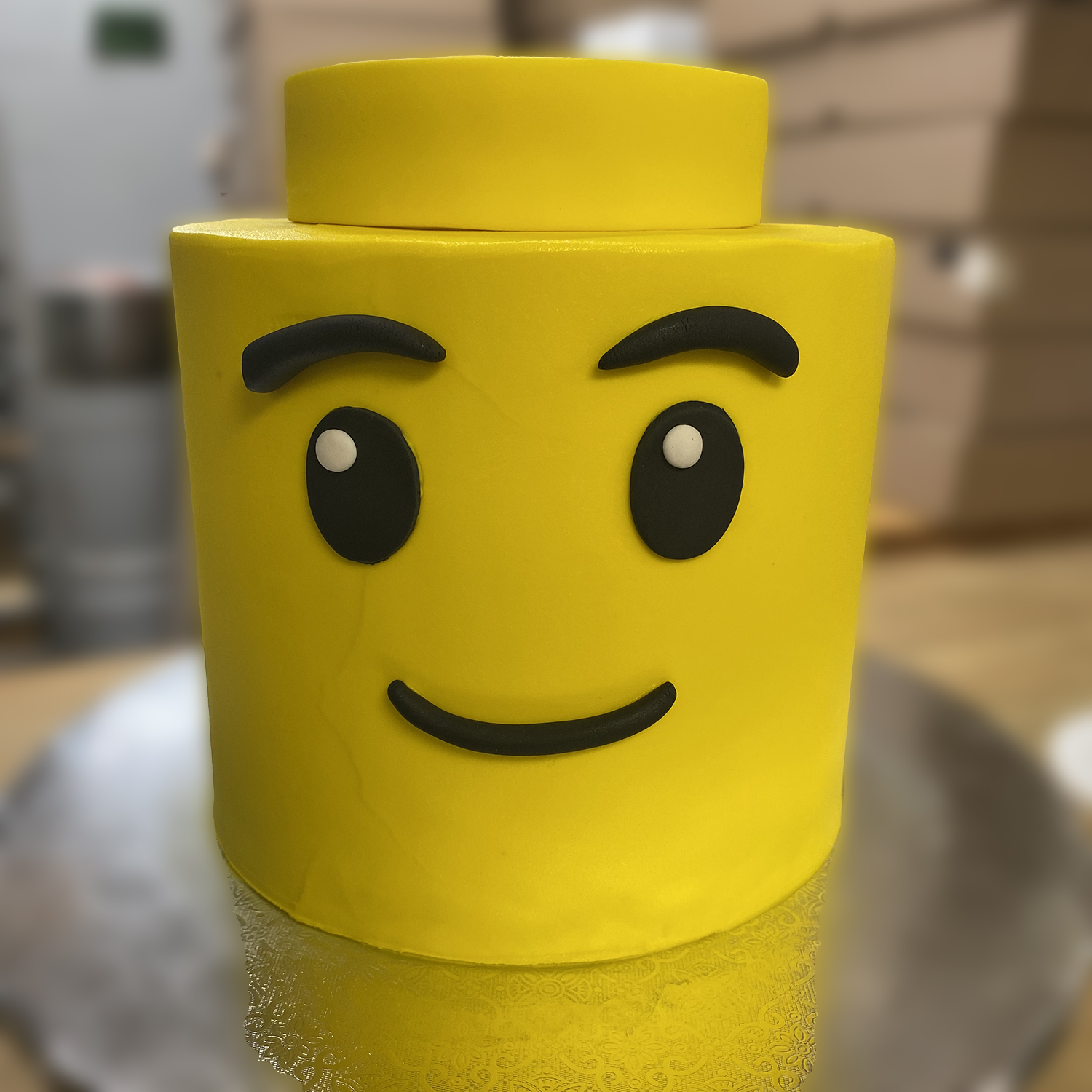 Yellow Lego Cake