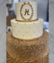 Gold Dust Wedding Cake