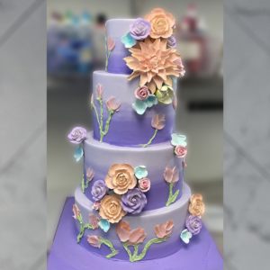 ombre wedding cake
