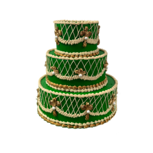 Green Bourbon Wedding Cake