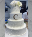 Texture Touches Wedding Cake