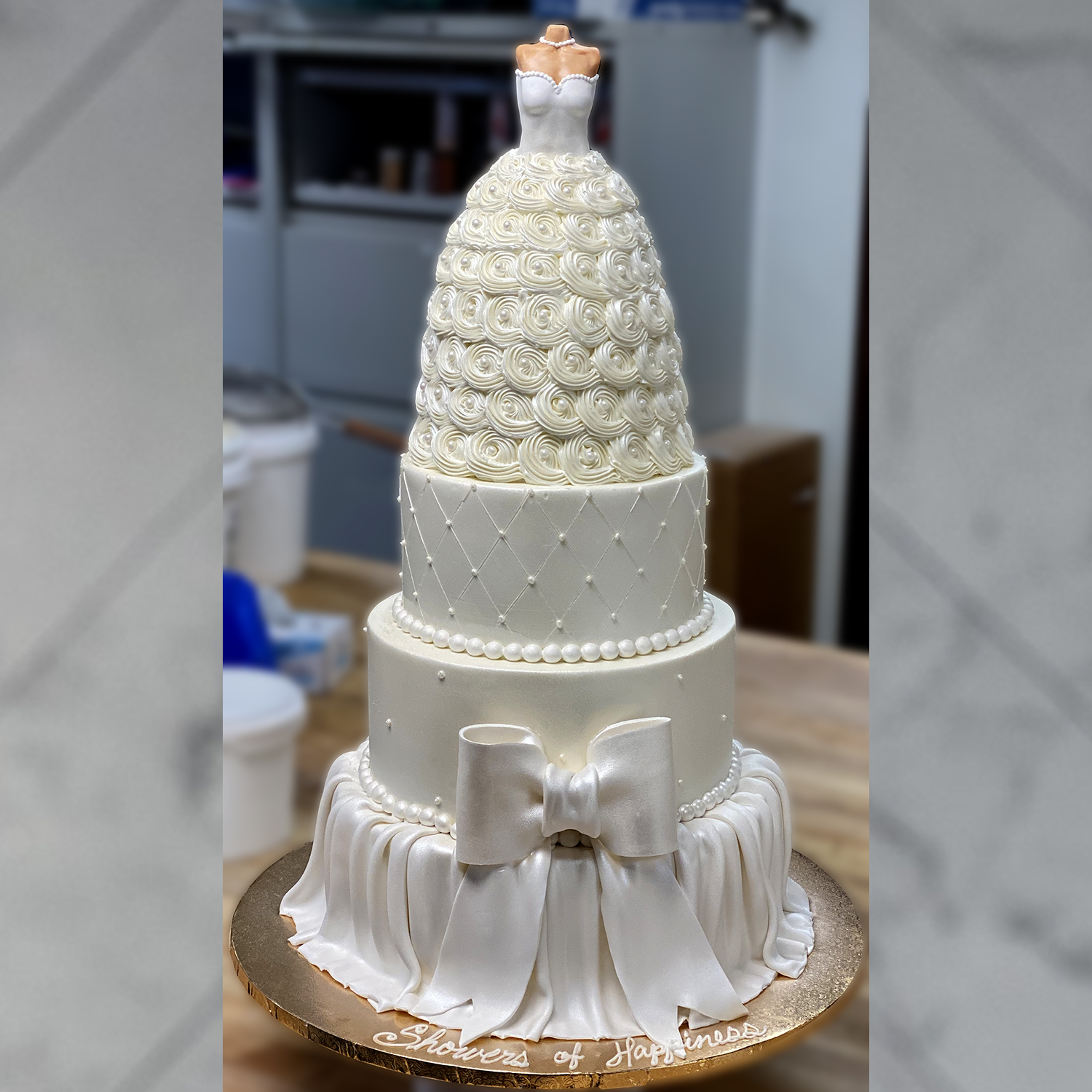 Beautiful Bride Wedding Cake