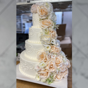 Pink Beauty Wedding Cake