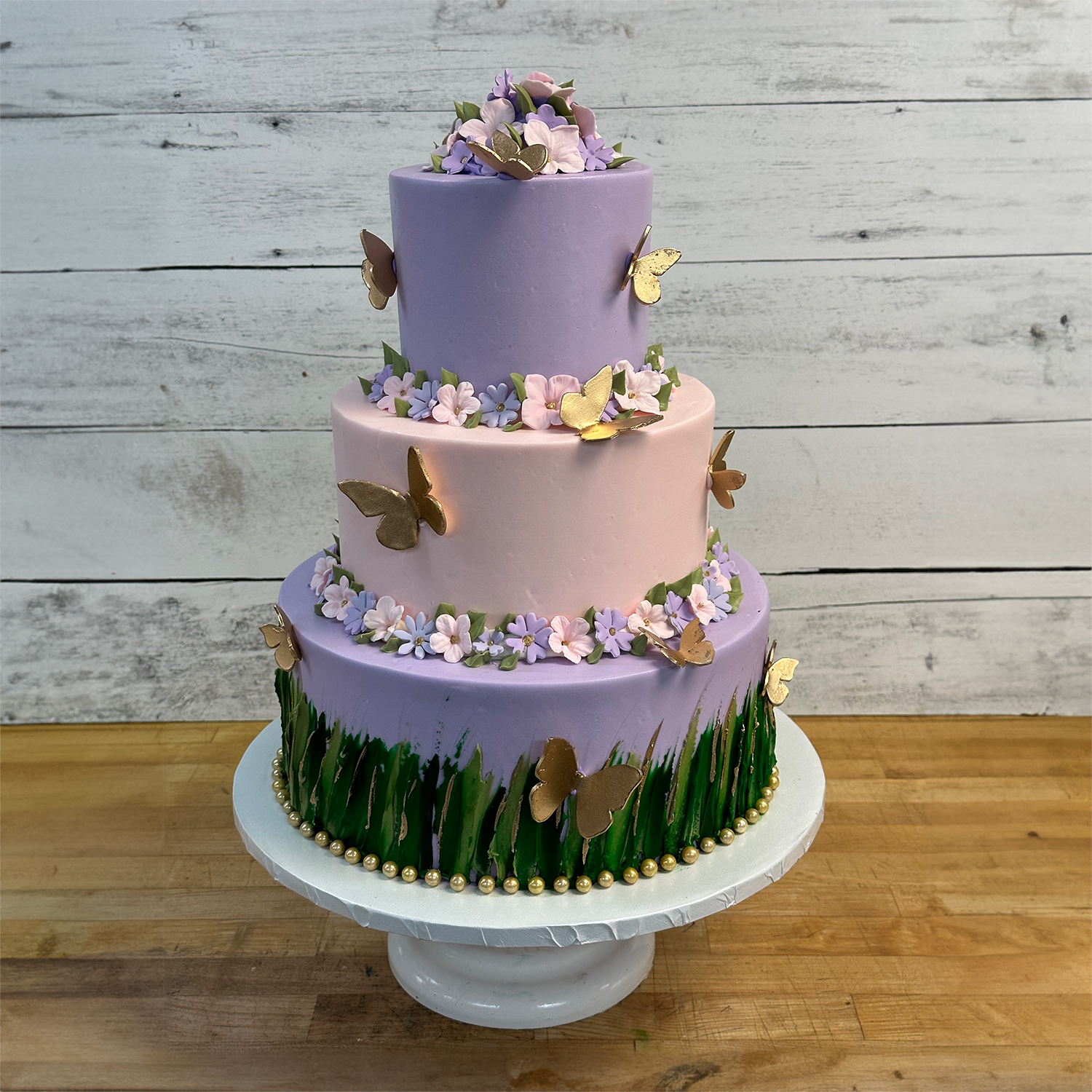 Butterflies Wedding Cake