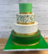 Green Shades Wedding Cake