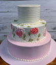 Pink Beginnings Wedding Cake