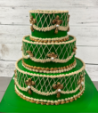 Green Bourbon Wedding Cake