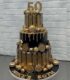 Styled Gold 50th Birthday Cake