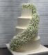 Baby's Breath Cascade Wedding Cake