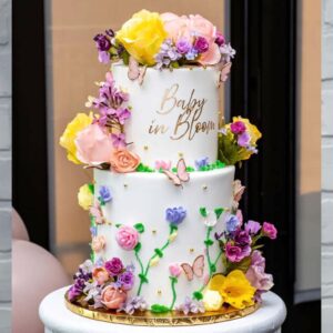 Blooming Baby Shower Cake