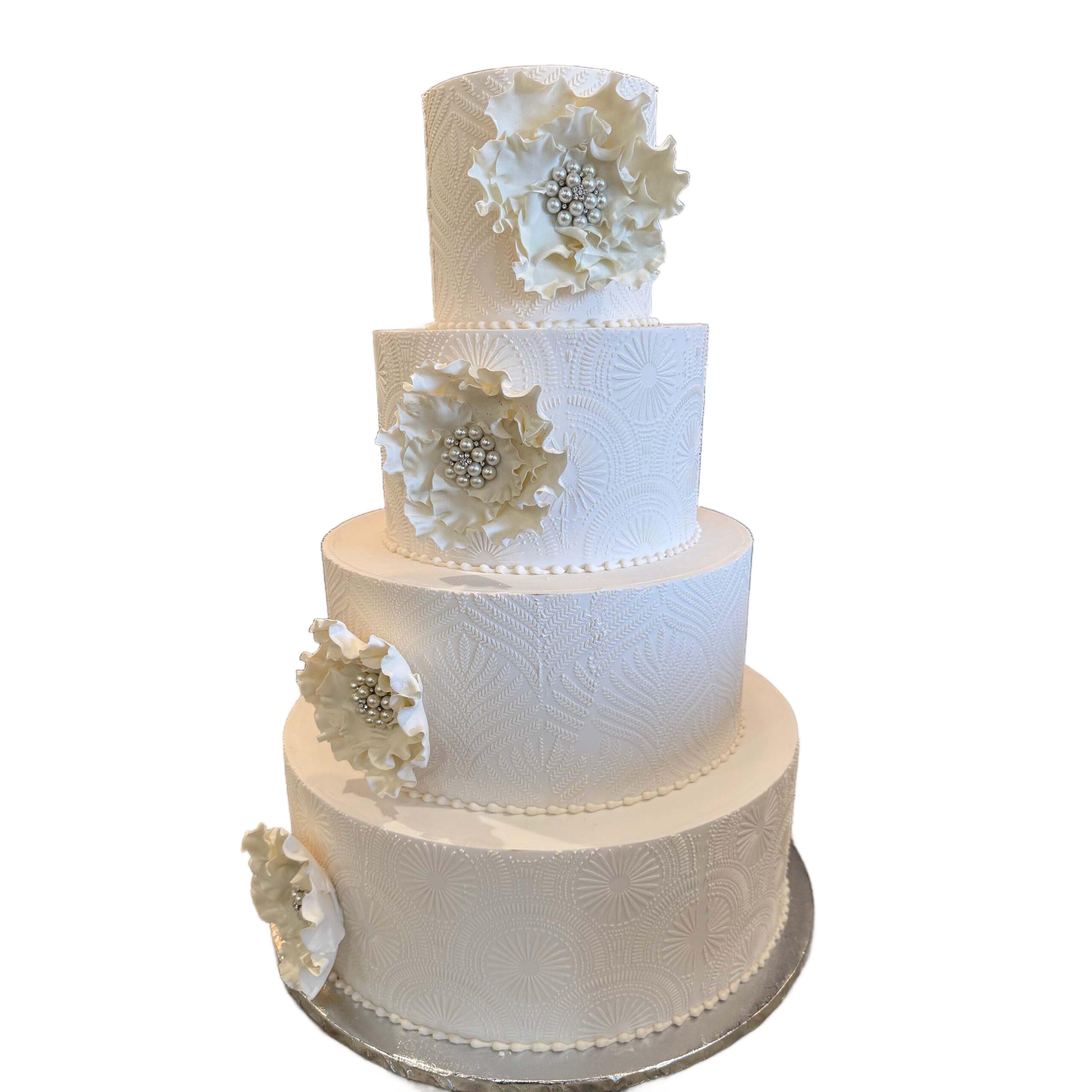 Delicate Fans Cake
