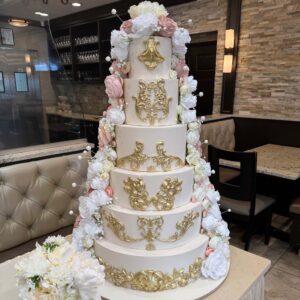 Double Cascading Royalty Wedding Cake
