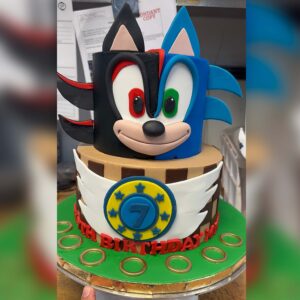 Gotta Go Fast Sonic Birthday Cake