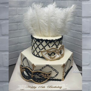 Masquerade Queen Wedding Cake