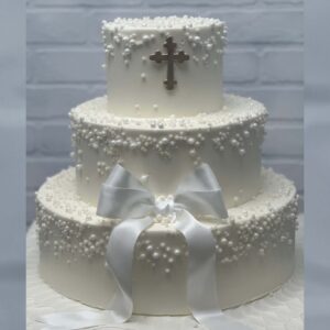 Pearly Religious Cake