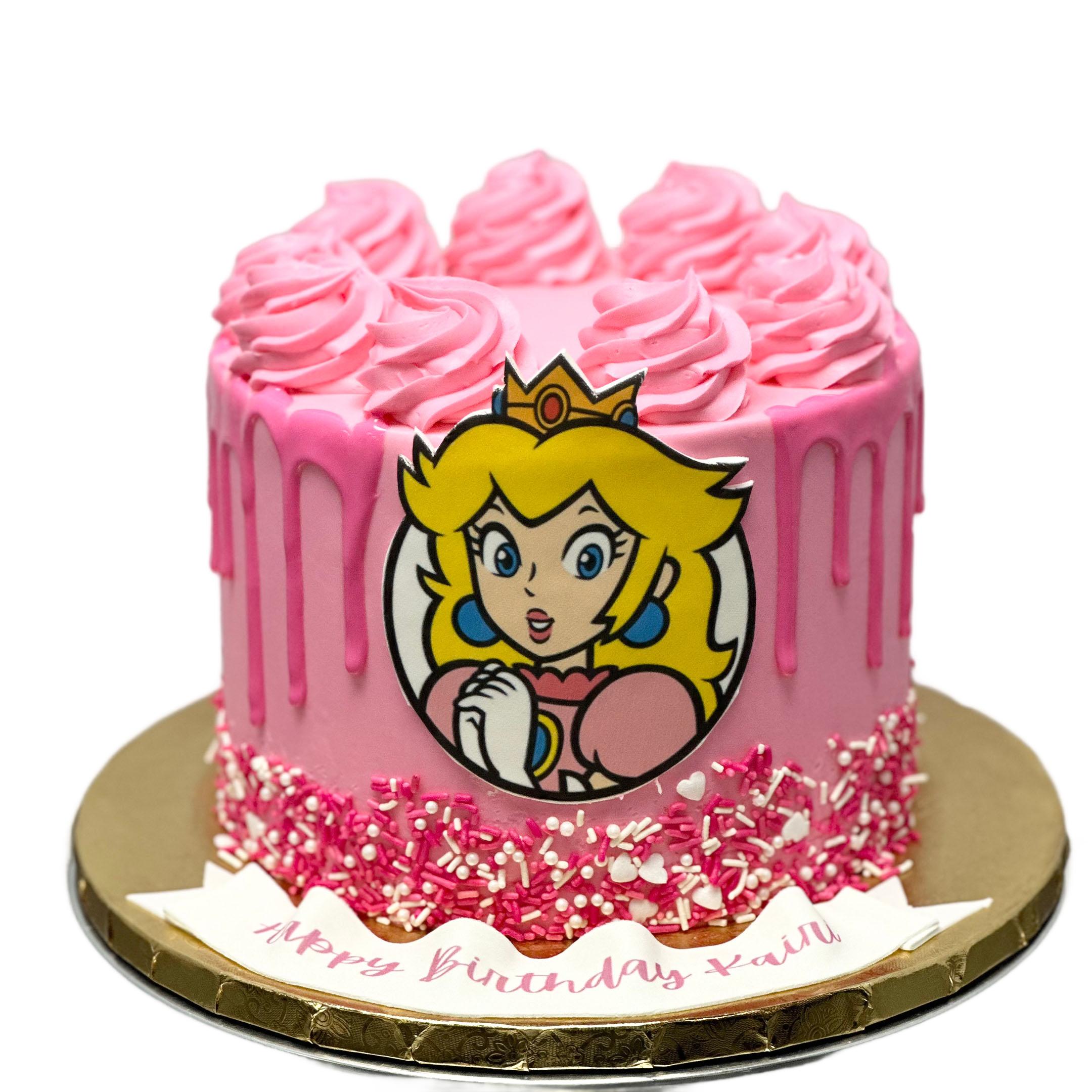 Princess Peach Birthday Cake