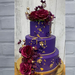 Purple Royalty Birthday Cake