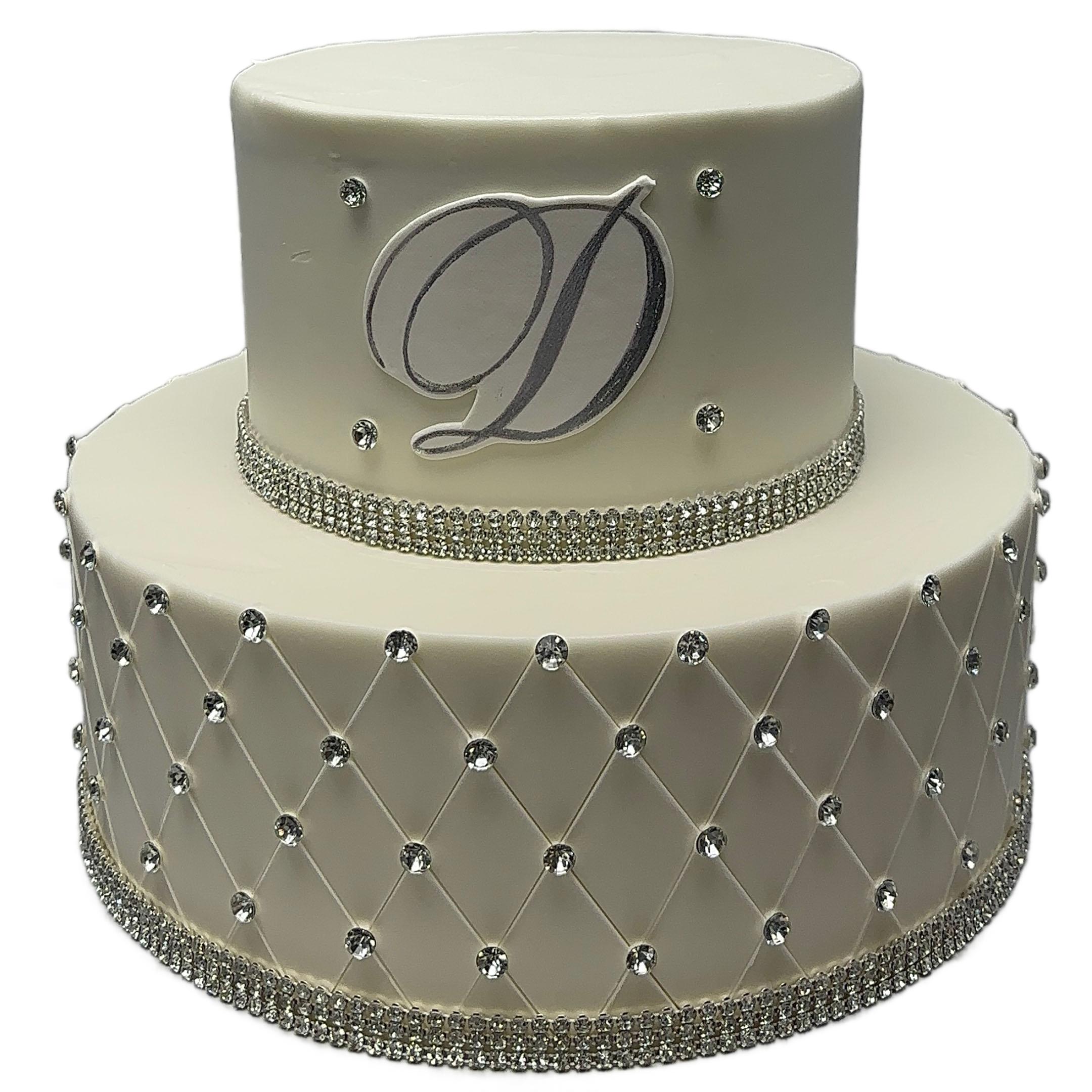 Quilted Charm Wedding Cake