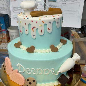She's Whisked Away Bridal Shower Cake