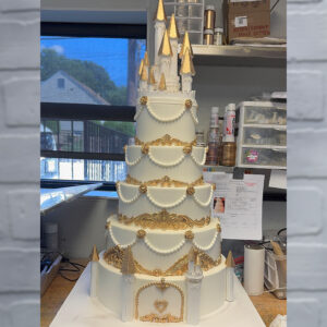 Towers of Elegance Wedding Cake