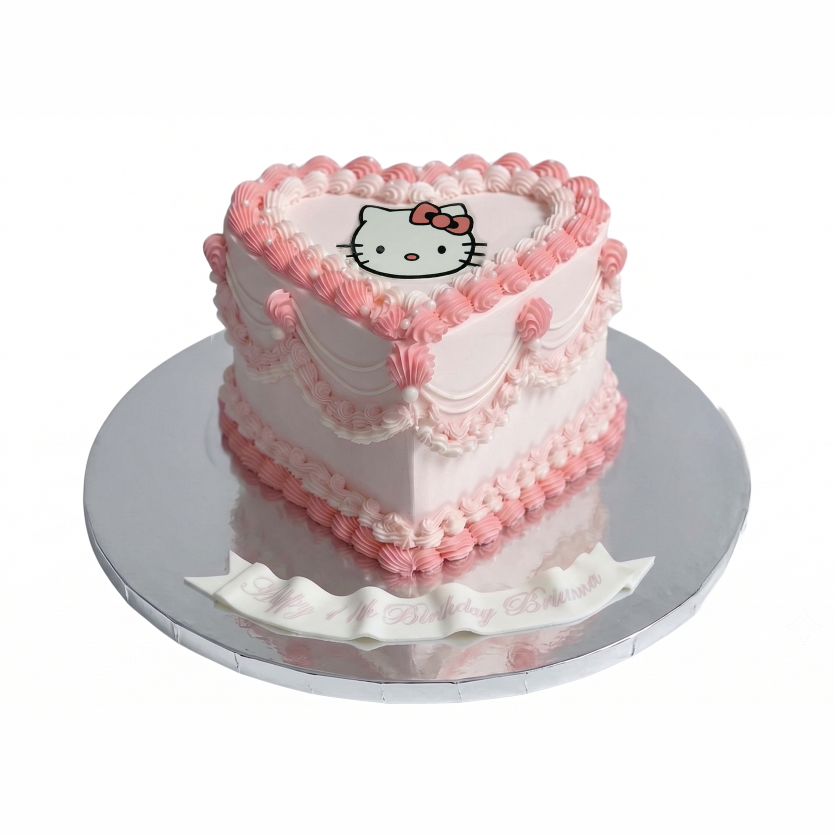 Hello Kitty Heart Cake