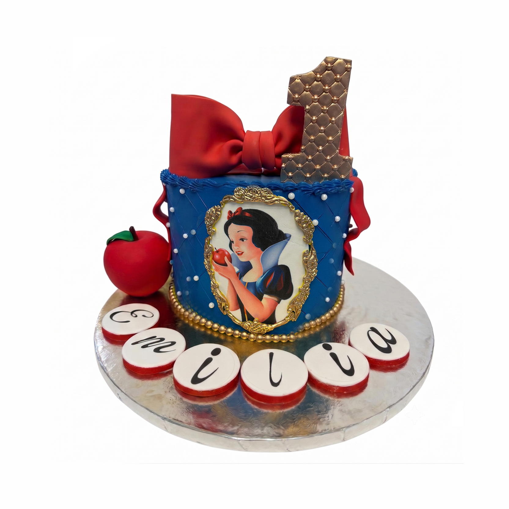 Snow White Bow Birthday Cake
