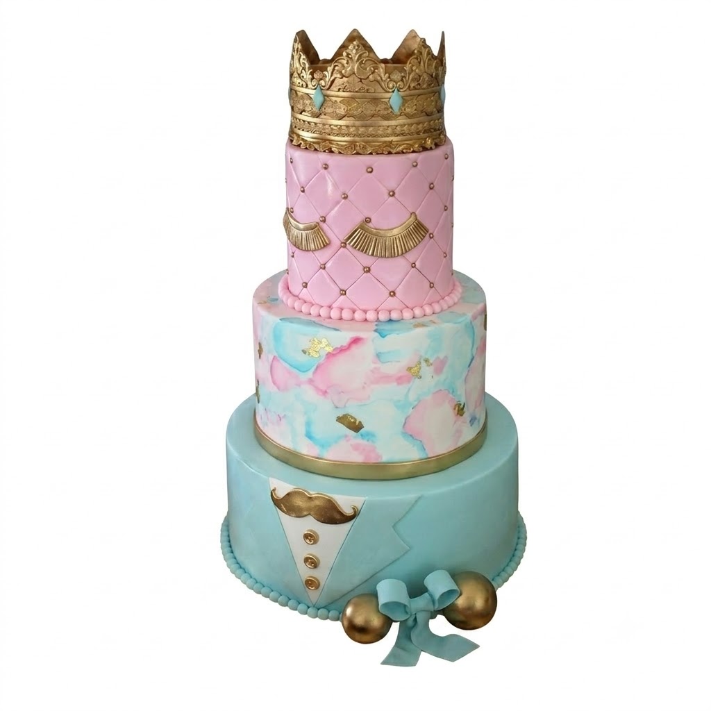gender reveal cake