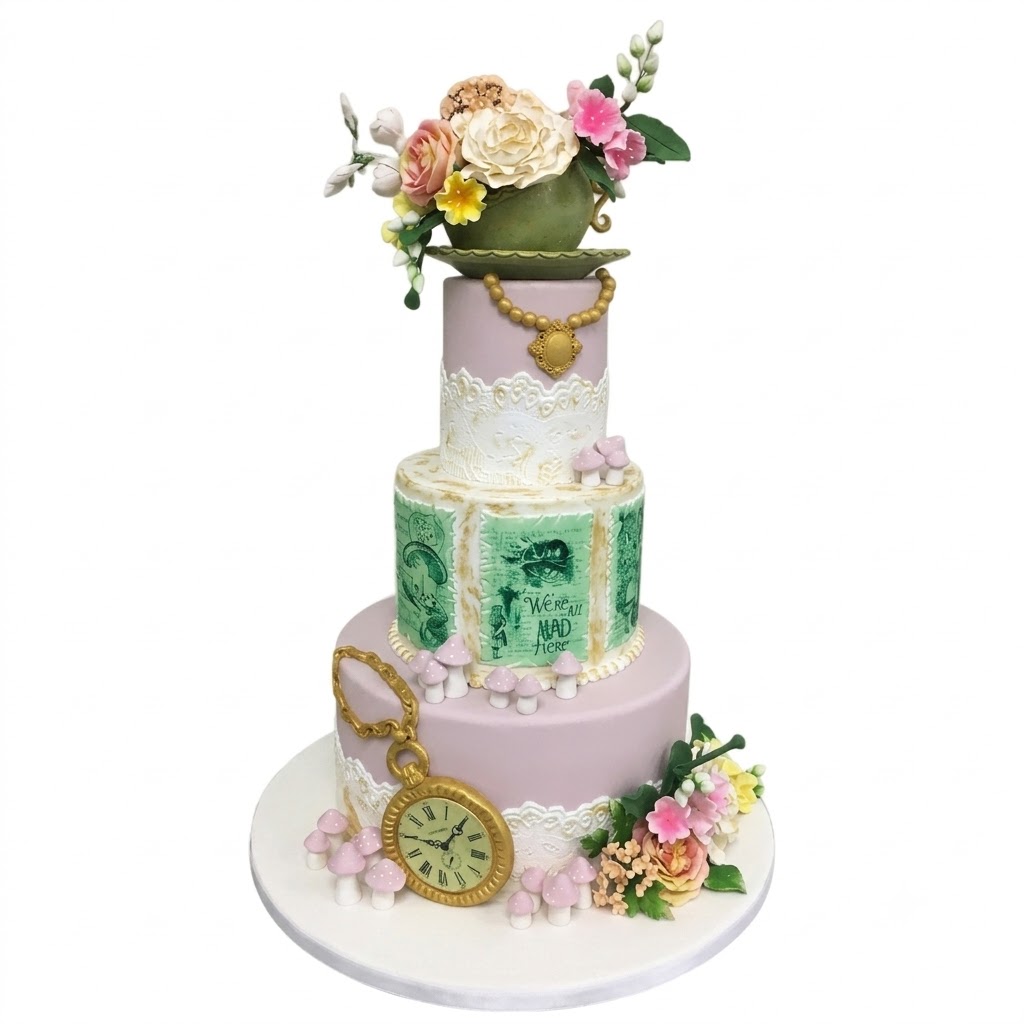 Alice in wonderland cake