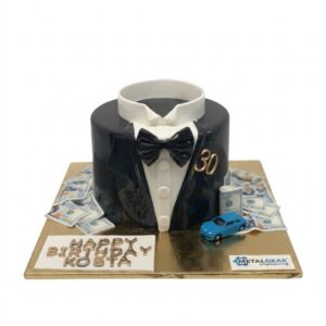 money birthday cake